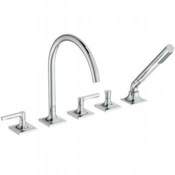 Baterie cada, Ideal Standard Atelier Joy Neo, din 5 elemente, levier drept, crom, BD165AA - 1
