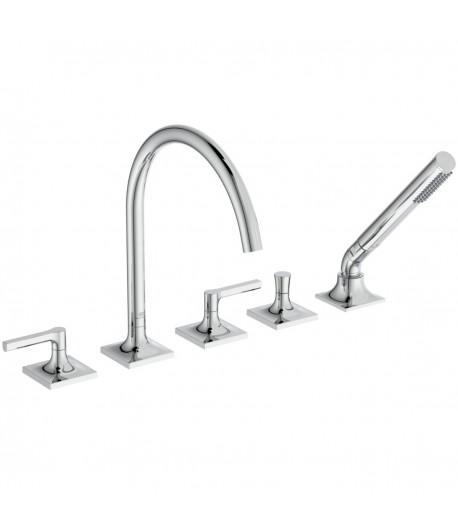Baterie cada, Ideal Standard Atelier Joy Neo, din 5 elemente, levier drept, crom, BD165AA - 1
