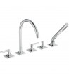 Baterie cada, Ideal Standard Atelier Joy Neo, din 5 elemente, levier drept, crom, BD165AA - 1