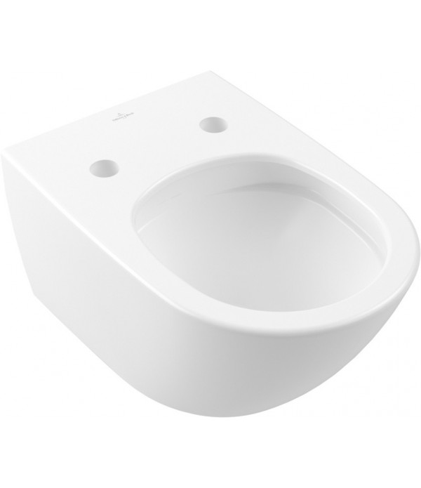 Vas WC rimless suspendat, Villeroy&Boch Antao, TwistFlush, 37x56cm, Alb Alpin CeramicPlus, 4674T0R1 - 1