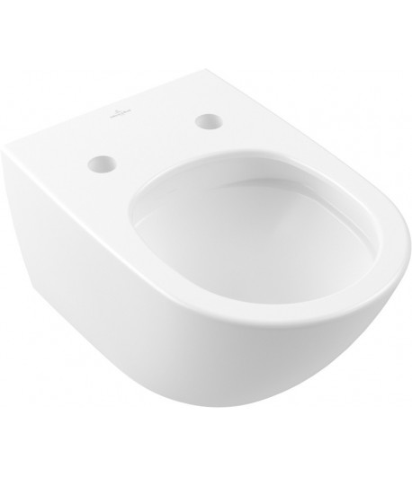 Vas WC rimless suspendat, Villeroy&Boch Antao, TwistFlush, 37x56cm, Alb Alpin CeramicPlus, 4674T0R1 - 1