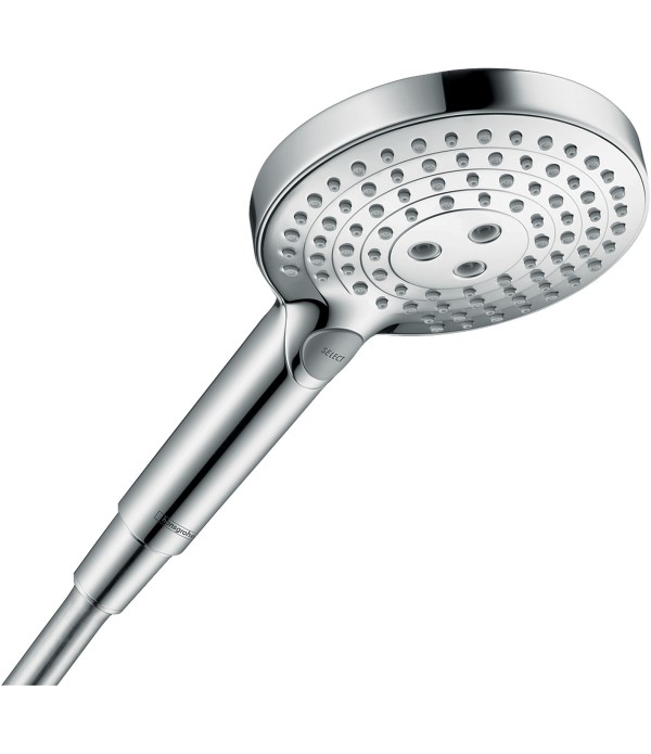 Para de dus, Hansgrohe Raindance Select S 120, cu 3 tipuri de jet PowderRain, crom, 26014000 - 1