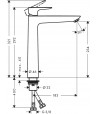Baterie lavoar, Hansgrohe Talis E, montaj pe blat, bronz periat, 71717140 - 2