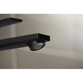 Baterie lavoar cu ventil pop-up, Hansgrohe Rebris E, montaj pe blat, CoolStart, negru mat, 72581670 - 4