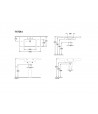 Set mobilier 95.4cm Villeroy&Boch Collaro Nordic Oak, cu lavoar Subway 2.0, C011L0VJ+7175A101 - 4