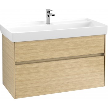 Set mobilier 95.4cm Villeroy&Boch Collaro Nordic Oak, cu lavoar Collaro, C011L0VJ+4A33A201 - 1