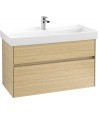Set mobilier 95.4cm Villeroy&Boch Collaro Nordic Oak, cu lavoar Collaro, C011L0VJ+4A33A201 - 1