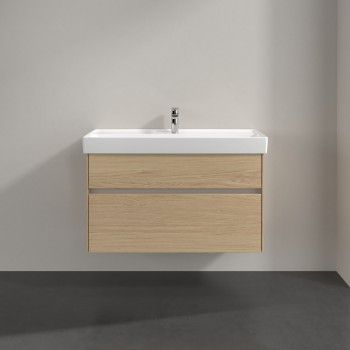 Set mobilier 95.4cm Villeroy&Boch Collaro Nordic Oak, cu lavoar Collaro, C011L0VJ+4A33A201 - 10