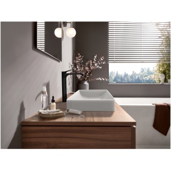 Baterie lavoar fara ventil, Hansgrohe Vivenis 250, montaj pe blat, negru mat, 75042670 - 3