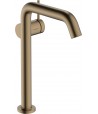 Baterie lavoar cu ventil push-open, Hansgroghe Tecturis S 240 Fine, CoolStart, montaj pe blat, bronz periat, 73373140 - 1