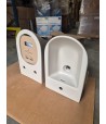 Pachet vas WC rimless suspendat + bideu suspendat, Villeroy&Boch Antao, TwistFlush, cu capac WC inchidere lenta, Almond - 3