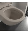 Pachet vas WC rimless suspendat + bideu suspendat, Villeroy&Boch Antao, TwistFlush, cu capac WC inchidere lenta, Almond - 10