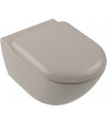 Pachet vas WC rimless suspendat + bideu suspendat, Villeroy&Boch Antao, TwistFlush, cu capac WC inchidere lenta, Almond - 5