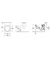 Set vas WC rimless suspendat, Villeroy&Boch Skyla, TwistFlush, cu capac inchidere lenta, 37x56cm, Alb Alpin, 5656CL01 - 2