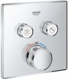Sistem de dus incastrat, Grohe Grohtherm SmartControl cu palarie Rainshower Mono, crom - 2
