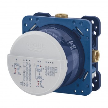Sistem de dus incastrat, Grohe Grohtherm SmartControl cu palarie Rainshower Mono, crom - 7