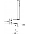 Sistem de dus incastrat, Grohe Grohtherm SmartControl cu palarie Rainshower Mono, crom - 10