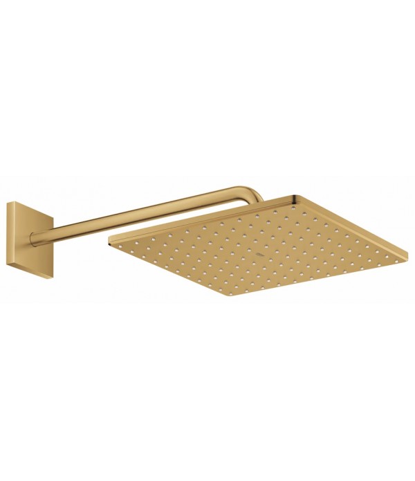 Palarie de dus cu brat, Grohe Rainshower Mono 310, montare pe perete, auriu periat, 26564GN0 - 1
