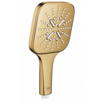 Set de dus, Hansgrohe Croma Select E, cu para 3 tipuri de jet, furtun si bara 65cm, auriu periat, 26582GN0 - 1