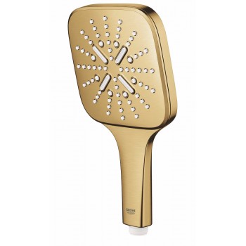 Set de dus, Hansgrohe Croma Select E, cu para 3 tipuri de jet, furtun si bara 65cm, auriu periat, 26582GN0 - 2
