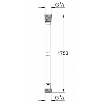 Furtun de dus, Grohe Silverflex, 1.75m, auriu, 28388GL1 - 2