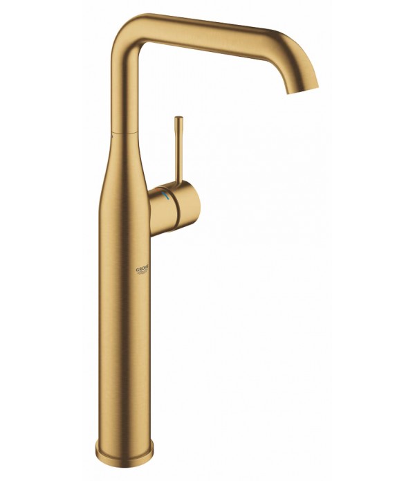 Baterie bucatarie cu pipa rotativa inalta, Grohe Essence XL, auriu, 24170GN1 - 1