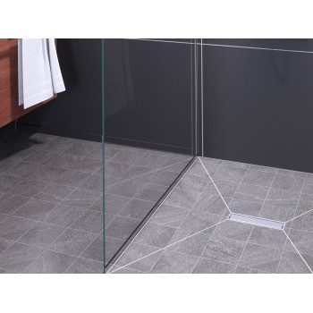 Set rigola de dus cu capac inox, Kessel Linearis Compact, 55cm, faiantabil, 45600.61M - 4