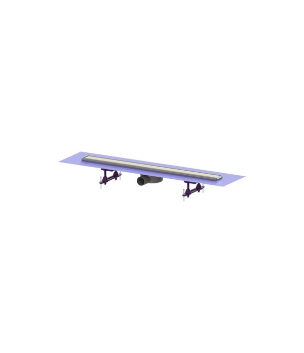 Set rigola de dus cu capac inox, Kessel Linearis Compact, 85cm, Multistop, faiantabil, 45600.64FM - 1