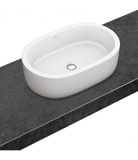 Surface-mounted washbasin Oval Architectura, 412660, 600 x 400 mm
