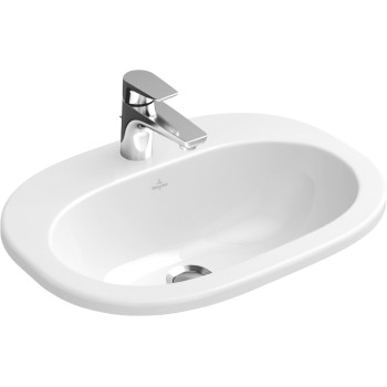 Built-in washbasin Oval O.novo, 416156, 560 x 405 mm