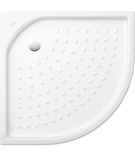 Quadrant shower tray Quarter circle O.novo, 620990, 900 x 900 x 55 mm, Side length: 900 mm, Shower tray depth: 35 mm