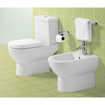 Washdown toilet for close-coupled toilet-suite Oval Subway, 660910, 370 x 670 mm