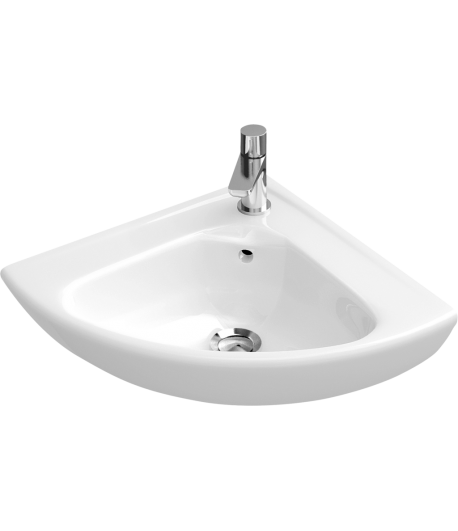 Corner handwashbasin Compact Quarter circle O.novo, 732740, Side length: 415 mm