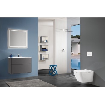 Toilet flush plate Angular ViConnect, 922180, 253 x 145 x 20 mm