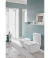 Washdown toilet for close-coupled toilet-suite, rimless Rectangle Venticello, 4612R0, 375 x 700 mm