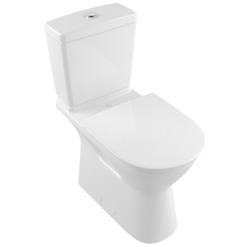 Washdown toilet for close-coupled toilet-suite, rimless Vita Oval O.novo Vita, 4620R0, 360 x 710 mm