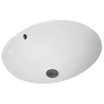Undercounter washbasin Oval O.novo, 4A3048, 485 x 400 mm