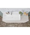 Vanity washbasin Rectangle Collaro, 4A331G, 1000 x 470 mm
