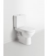 Washdown toilet for close-coupled toilet-suite, rimless Oval O.novo, 5661R0, 360 x 670 mm