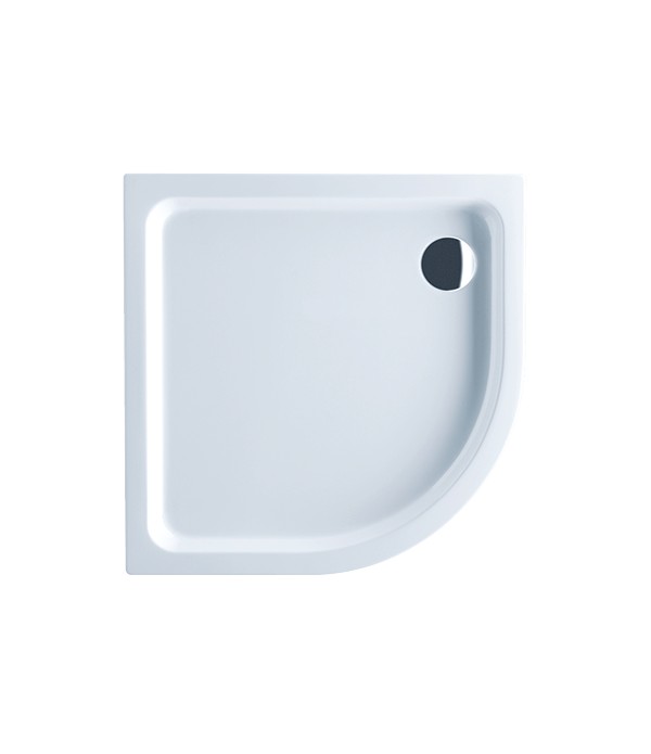 Shower tray Quarter circle O.novo, UDA0906DEN4V, 900 x 900 x 60 mm
