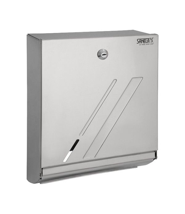 Dispenser de prosoape de hârtie din oțel inox, finisaj polisat