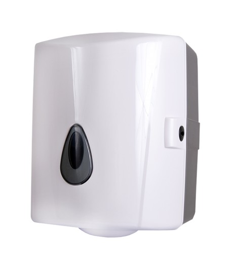 Dispenser prosoape de hârtie rolă, plastic ABS alb