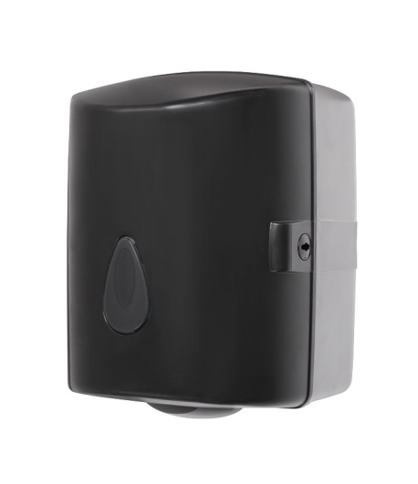 Dispenser prosoape de hârtie rolă, plastic ABS negru