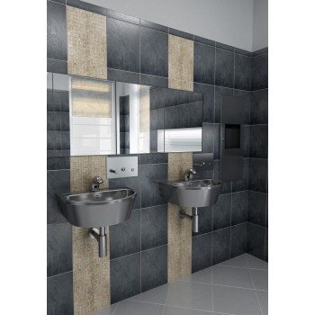 Lavoar din oțel inox cu gaură pentru baterie