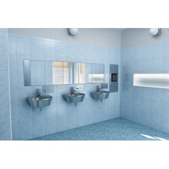 Lavoar din oțel inox cu gaură pentru baterie