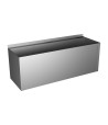 Lavoar tip jgheab din oțel inox cu mască, design antivandal, material AISI 304, 1250 mm