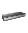 Lavoar tip jgheab din oțel inox fără mască, material AISI 304, 1250 mm