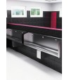 Pisoar tip jgheab din oțel inox de perete, cu robinet de spălare cu senzor termic, 1800 mm, 6 V