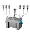 Set de 6 dozatoare de săpun lichid din oțel inox cu senzor, rezervor central volum 6 l, 230 V AC