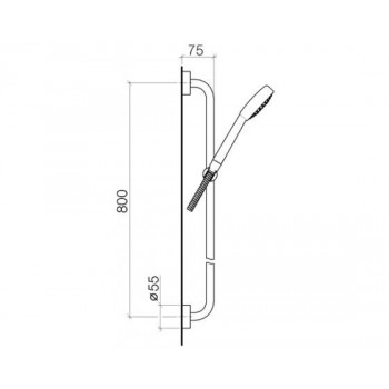 Set dus culisant 90cm Subway Villeroy&Boch , 26403935-00 - 2